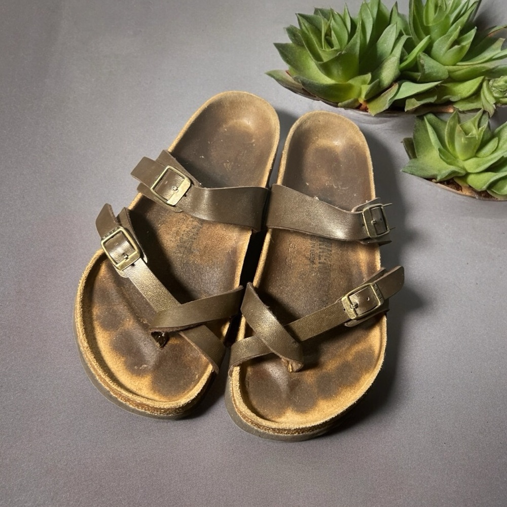 Birkenstock Mayari Bronze Toe Loop Unisex Sandals